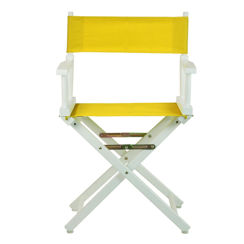 18  Director's Chair White Frame-Gold Canvas