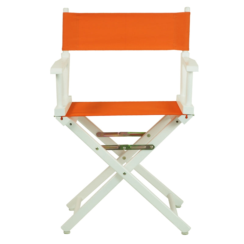 18  Director's Chair White Frame-Tangerine Canvas