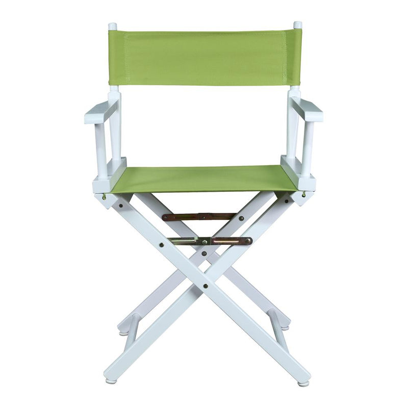 18  Director's Chair White Frame-Lime Green Canvas