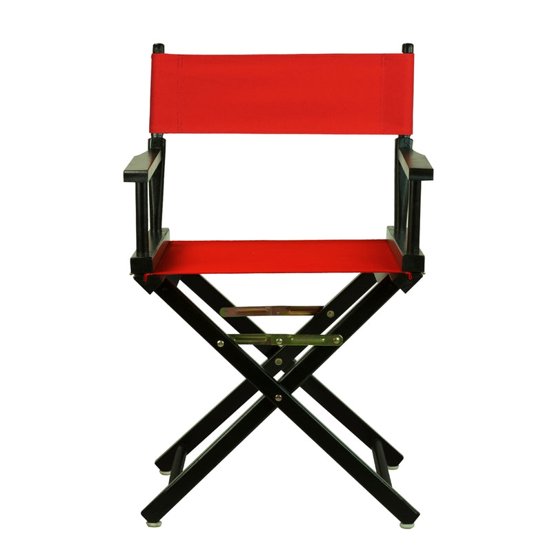 18  Director's Chair Black Frame-Red Canvas