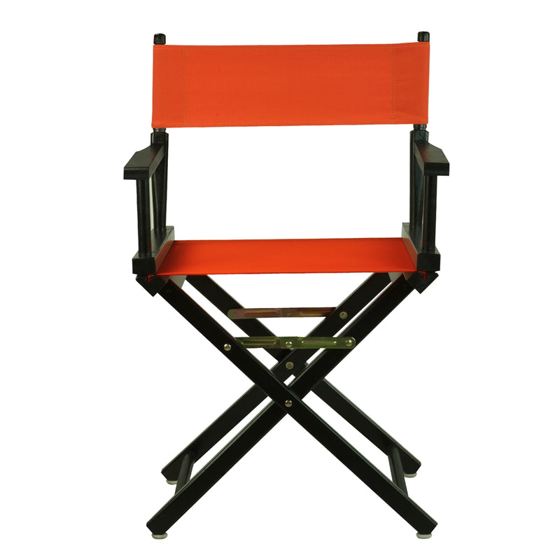 18  Director's Chair Black Frame-Orange Canvas