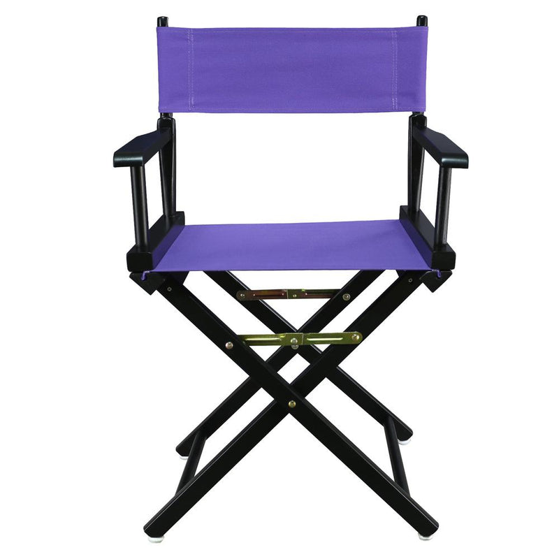 18  Director's Chair Black Frame-Purple Canvas