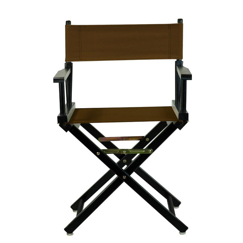 18  Director's Chair Black Frame-Brown Canvas