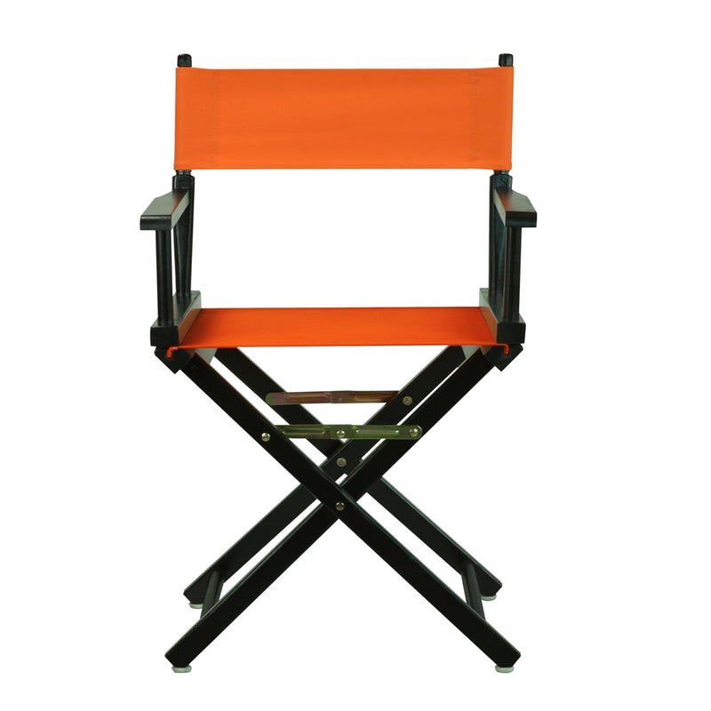 18  Director's Chair Black Frame-Tangerine Canvas