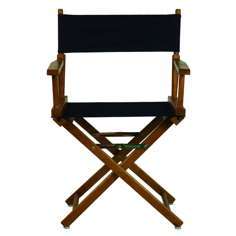 18  Director's Chair Honey Oak Frame-Navy Blue Canvas