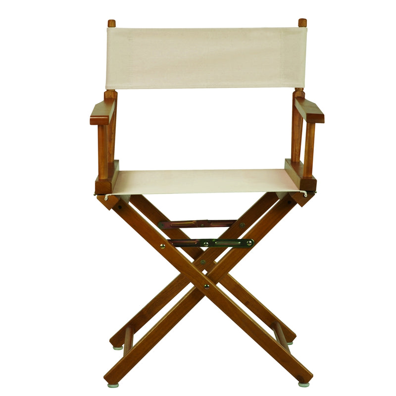 18  Director's Chair Honey Oak Frame-Natural/Wheat Canvas