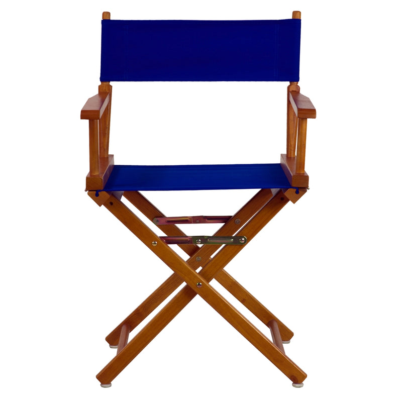 18  Director's Chair Honey Oak Frame-Royal Blue Canvas