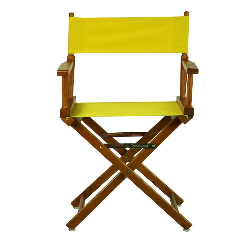 18  Director's Chair Honey Oak Frame-Yellow Canvas