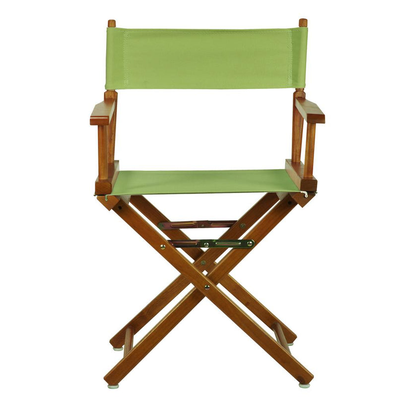 18  Director's Chair Honey Oak Frame-Lime Green Canvas