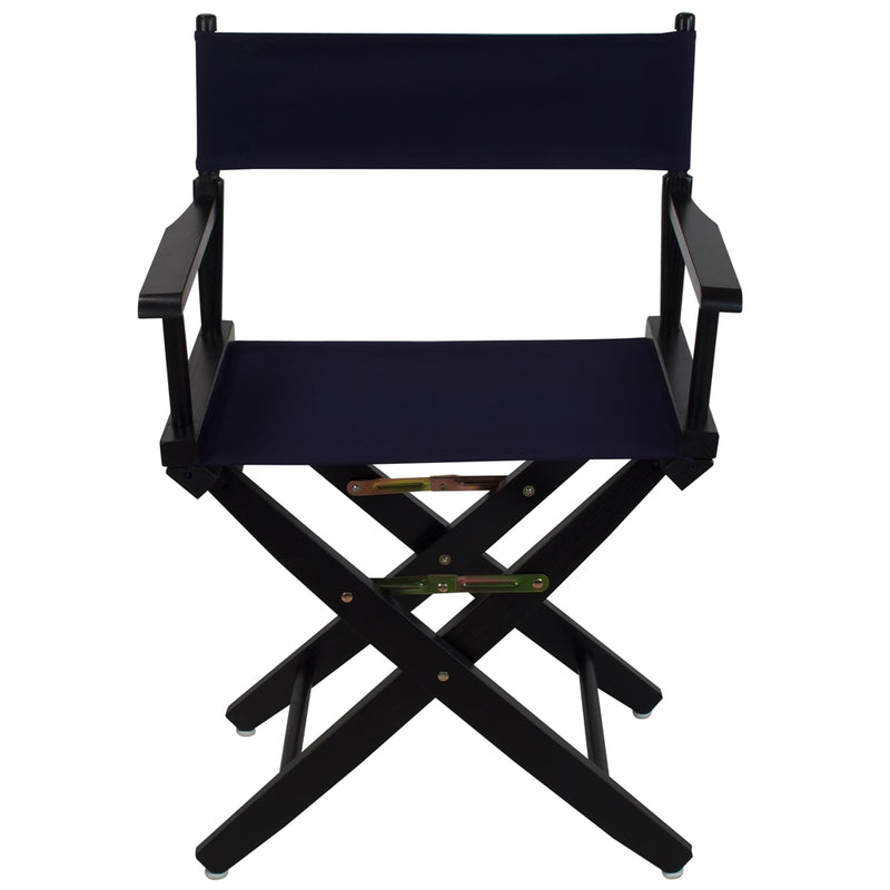 American Trails Extra-Wide Premium 18   Directors Chair Black Frame W/Navy Color Cover