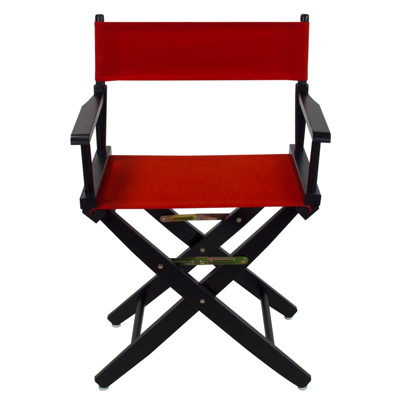 American Trails Extra-Wide Premium 18   Directors Chair Black Frame W/Red Color Cover