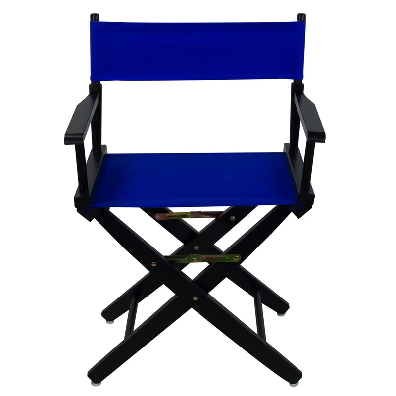 American Trails Extra-Wide Premium 18   Directors Chair Black Frame W/Royal Blue Color Cover