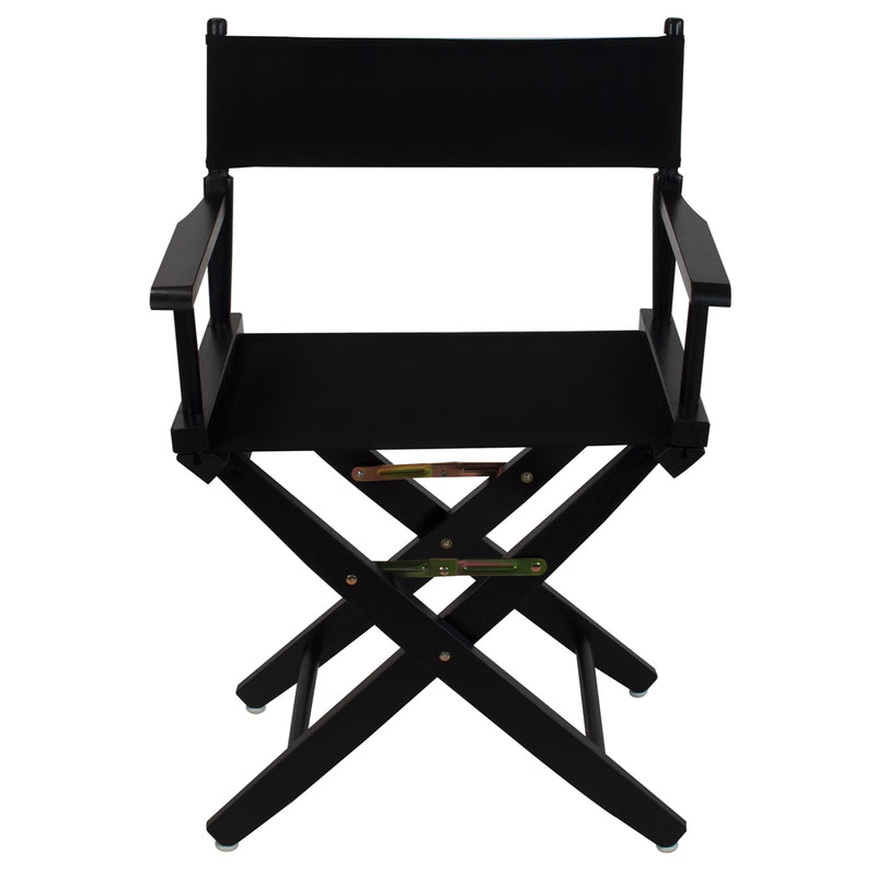 American Trails Extra-Wide Premium 18   Directors Chair Black Frame W/Black Color Cover