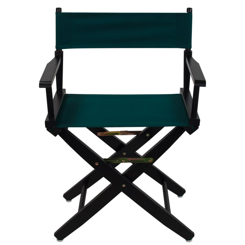 American Trails Extra-Wide Premium 18   Directors Chair Black Frame W/Hunter Green Color Cover