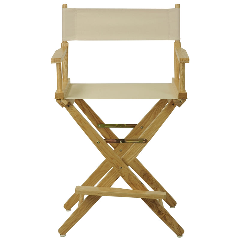 American Trails Extra-Wide Premium 24   Directors Chair Natural Frame W/Natural Color Cover