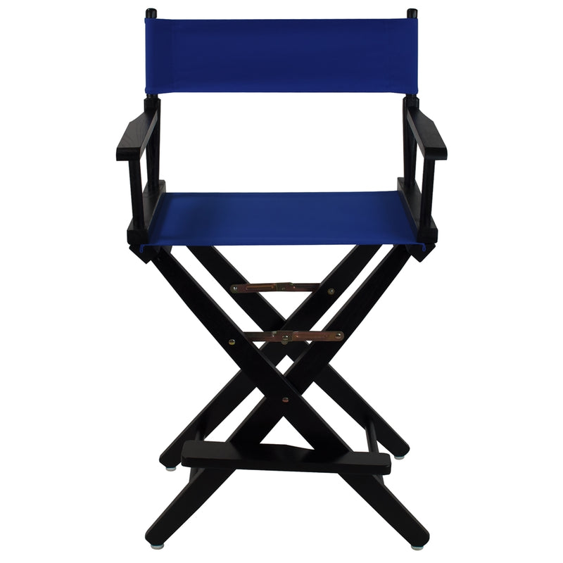 American Trails Extra-Wide Premium 24   Directors Chair Black Frame W/Royal Blue Color Cover