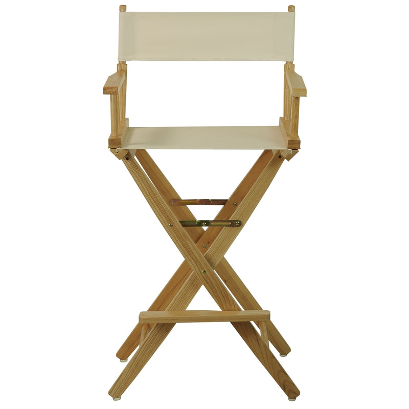 American Trails Extra-Wide Premium 30   Directors Chair Natural Frame W/Natural Color Cover