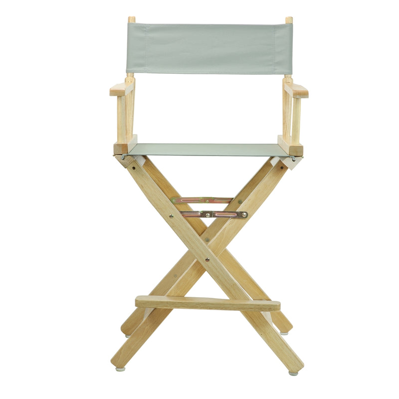 24  Director's Chair Natural Frame-Gray Canvas