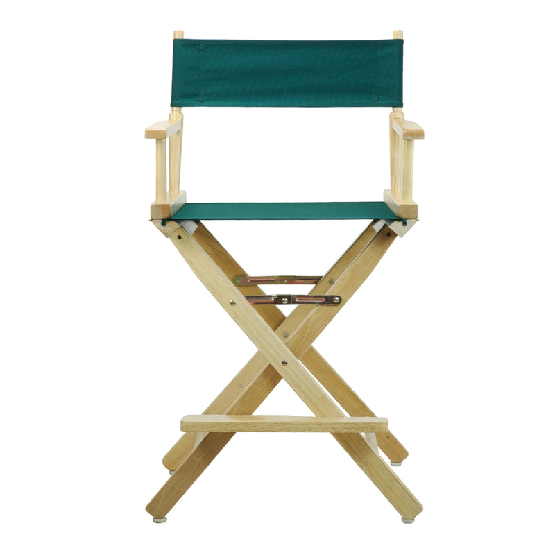 24  Director's Chair Natural Frame-Hunter Green Canvas