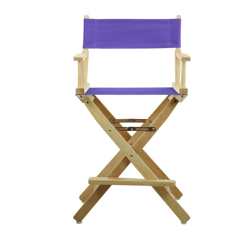 24  Director's Chair Natural Frame-Purple Canvas