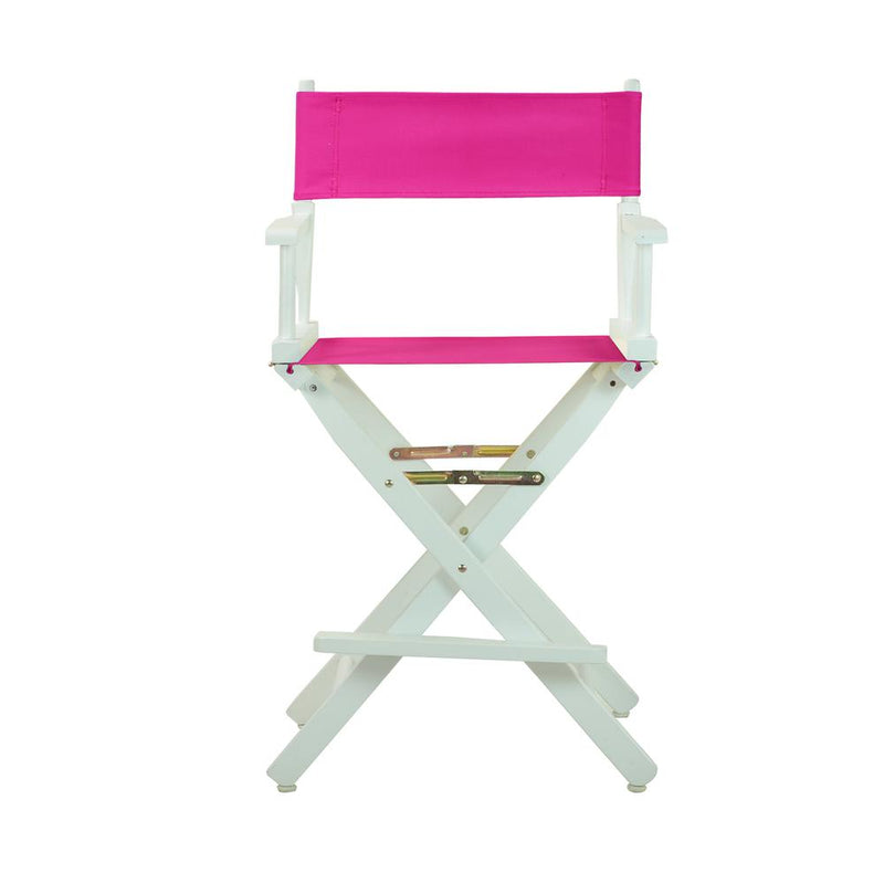 24  Director's Chair White Frame-Magenta Canvas