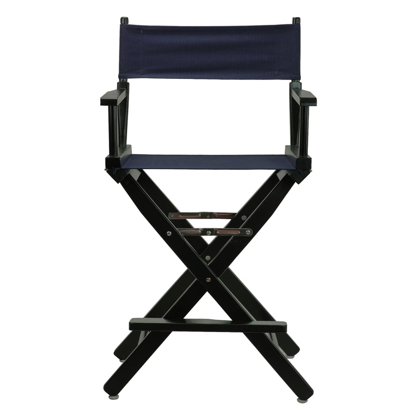 24  Director's Chair Black Frame-Navy Blue Canvas