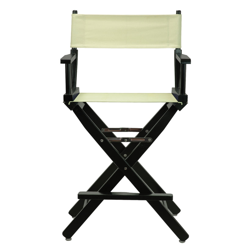 24  Director's Chair Black Frame-Natural/Wheat Canvas