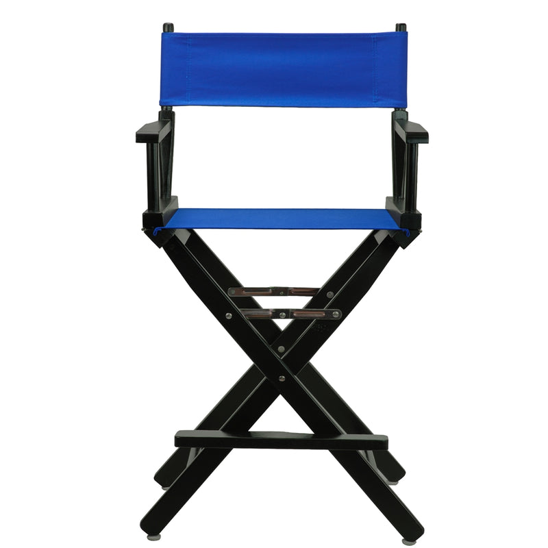 24  Director's Chair Black Frame-Royal Blue Canvas