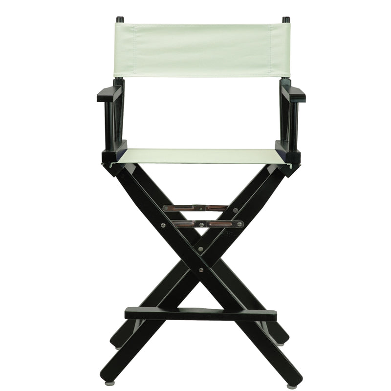 24  Director's Chair Black Frame-Gray Canvas