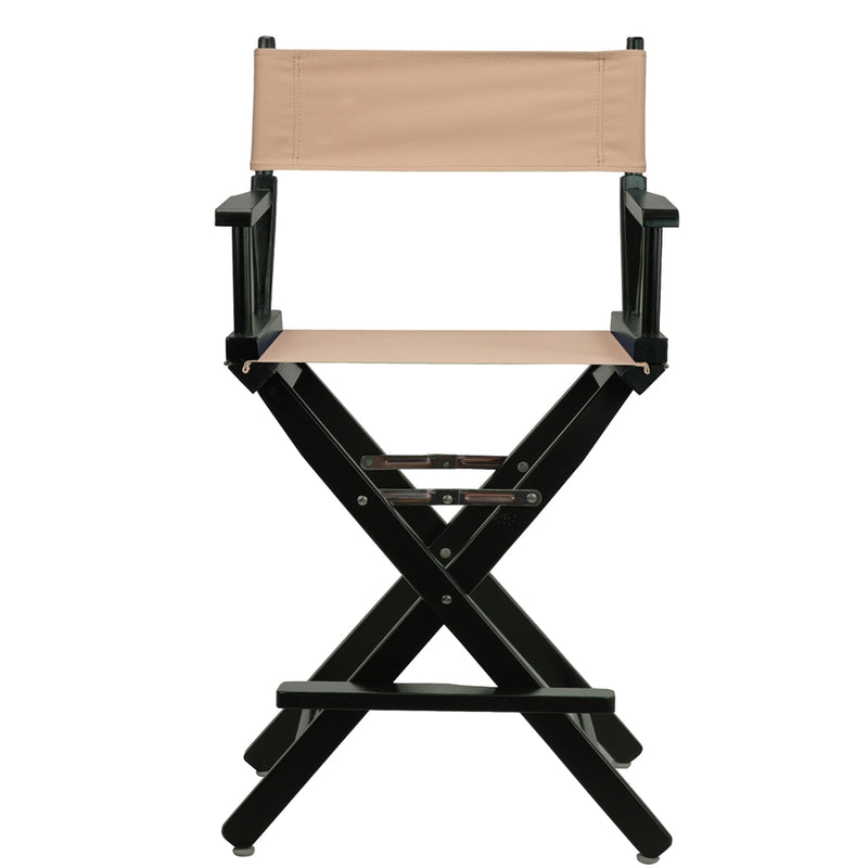 24  Director's Chair Black Frame-Tan Canvas