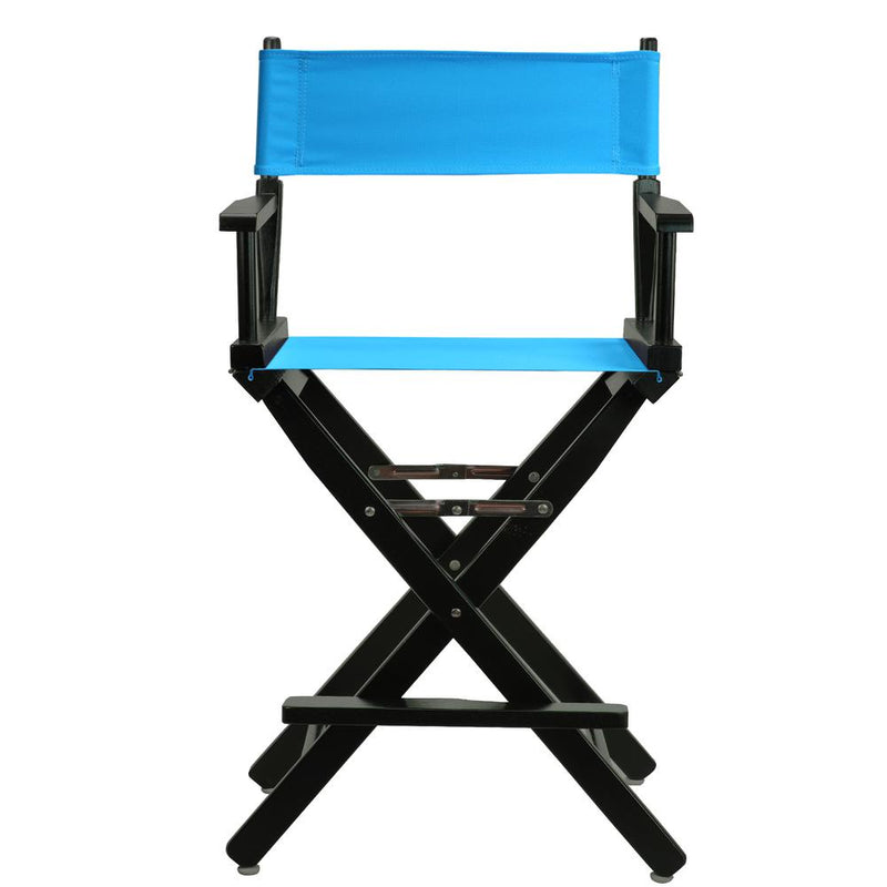 24  Director's Chair Black Frame-Turquoise Canvas