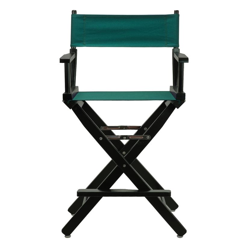 24  Director's Chair Black Frame-Hunter Green Canvas