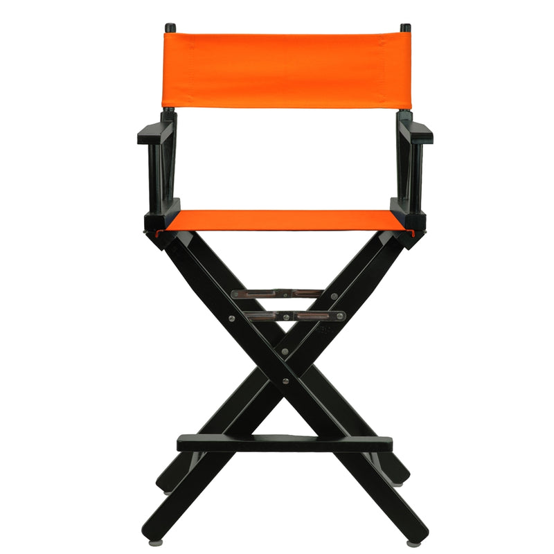 24  Director's Chair Black Frame-Tangerine Canvas