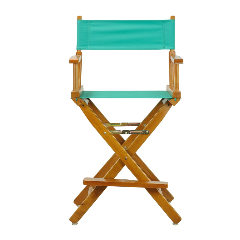 24  Director's Chair Honey Oak Frame-Teal Canvas