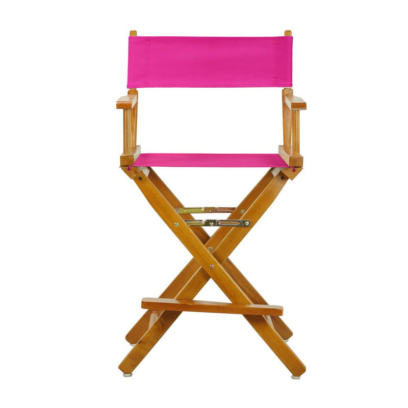 24  Director's Chair Honey Oak Frame-Magenta Canvas