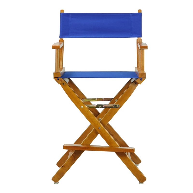 24  Director's Chair Honey Oak Frame-Royal Blue Canvas