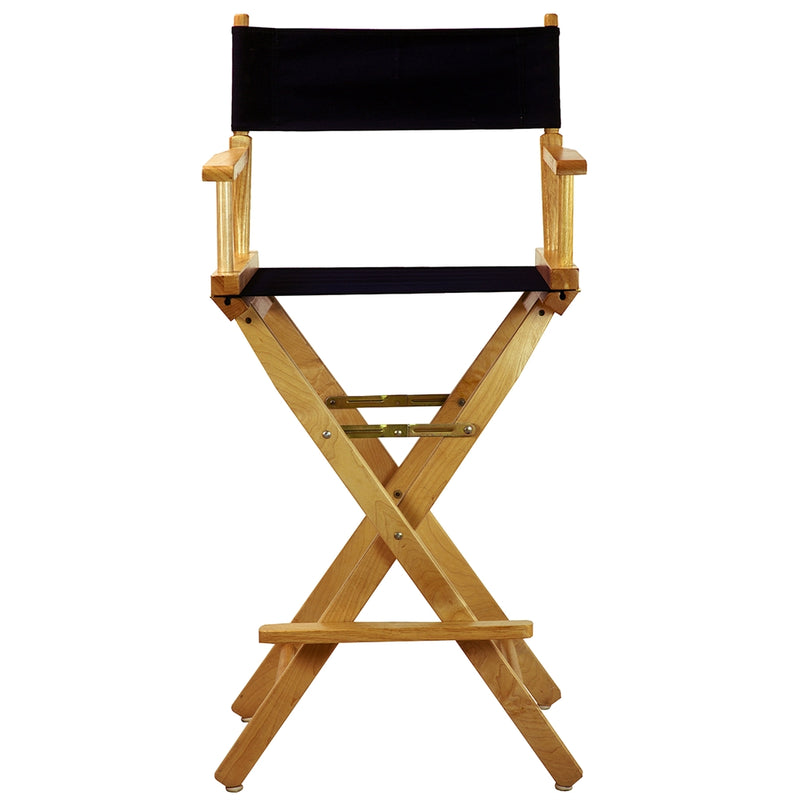 30  Director's Chair Natural Frame-Navy Blue Canvas