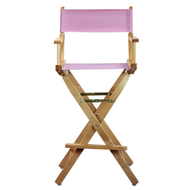 30  Director's Chair Natural Frame-Pink Canvas