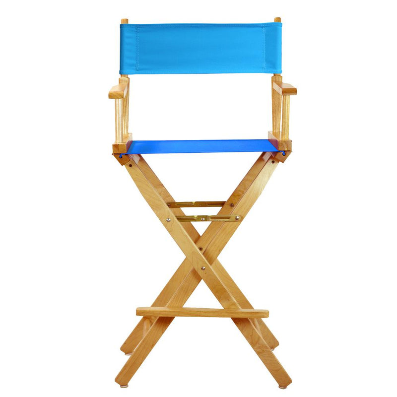 30  Director's Chair Natural Frame-Turquoise Canvas