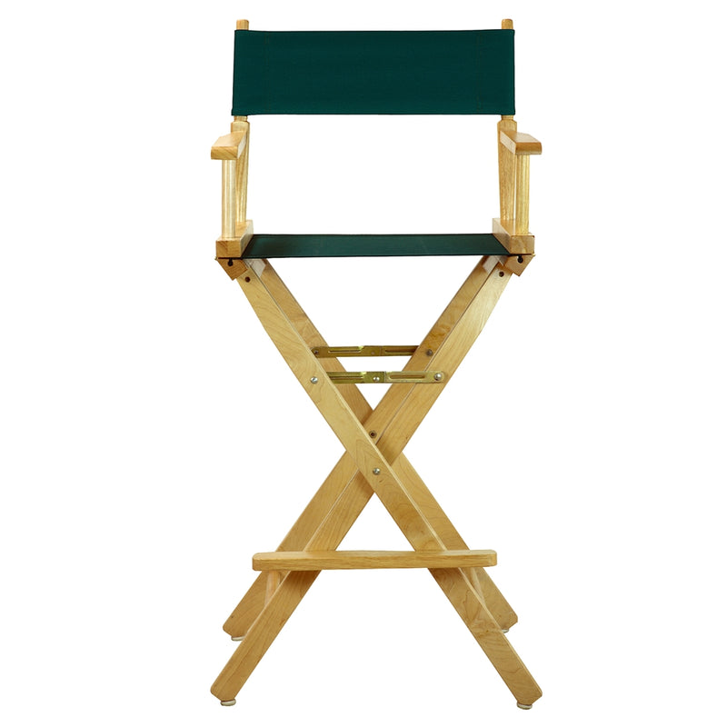 30  Director's Chair Natural Frame-Hunter Green Canvas