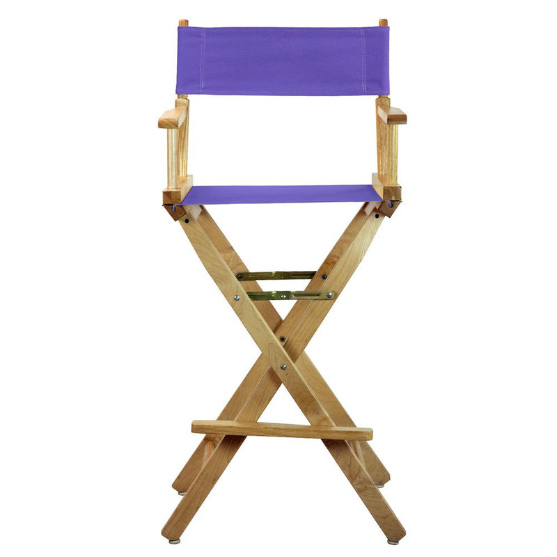 30  Director's Chair Natural Frame-Purple Canvas