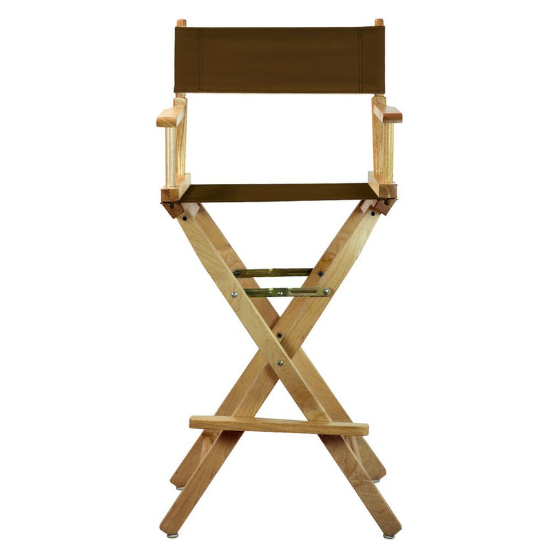 30  Director's Chair Natural Frame-Brown Canvas