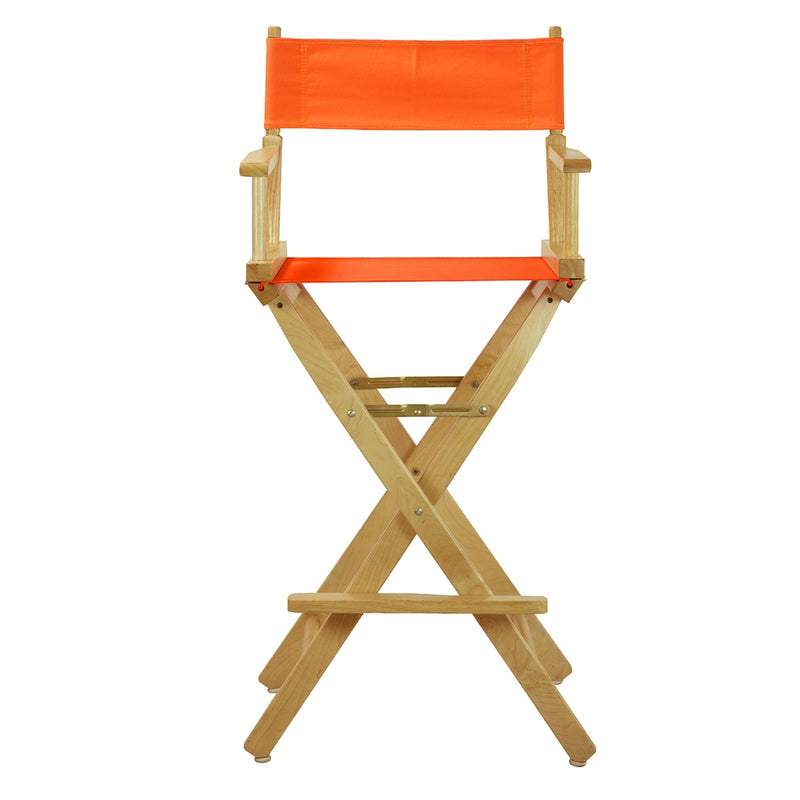 30  Director's Chair Natural Frame-Tangerine Canvas