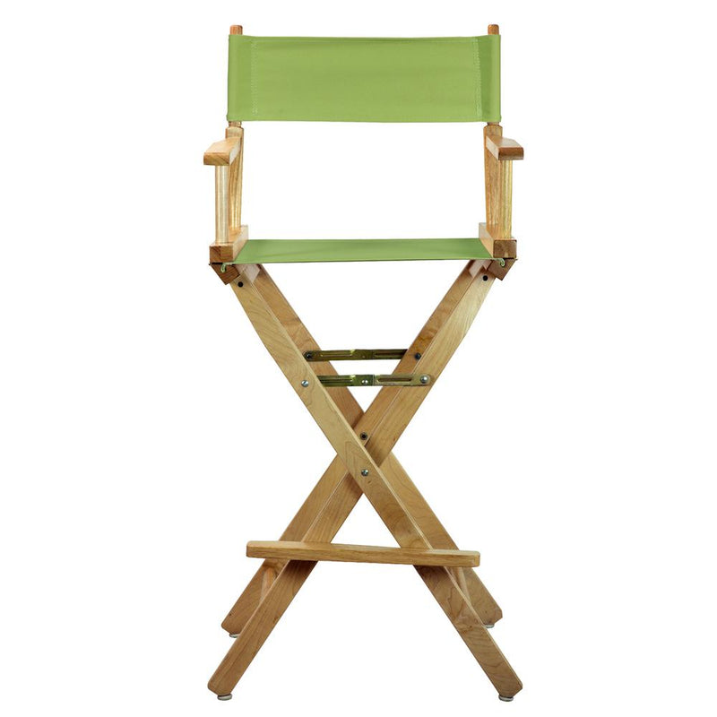 30  Director's Chair Natural Frame-Lime Green Canvas