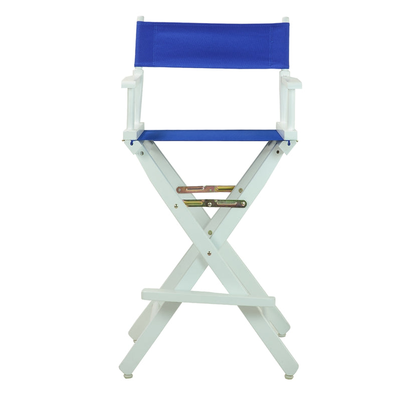 30  Director's Chair White Frame-Royal Blue Canvas