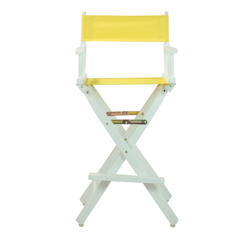 30  Director's Chair White Frame-Yellow Canvas