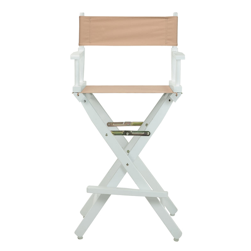 30  Director's Chair White Frame-Tan Canvas