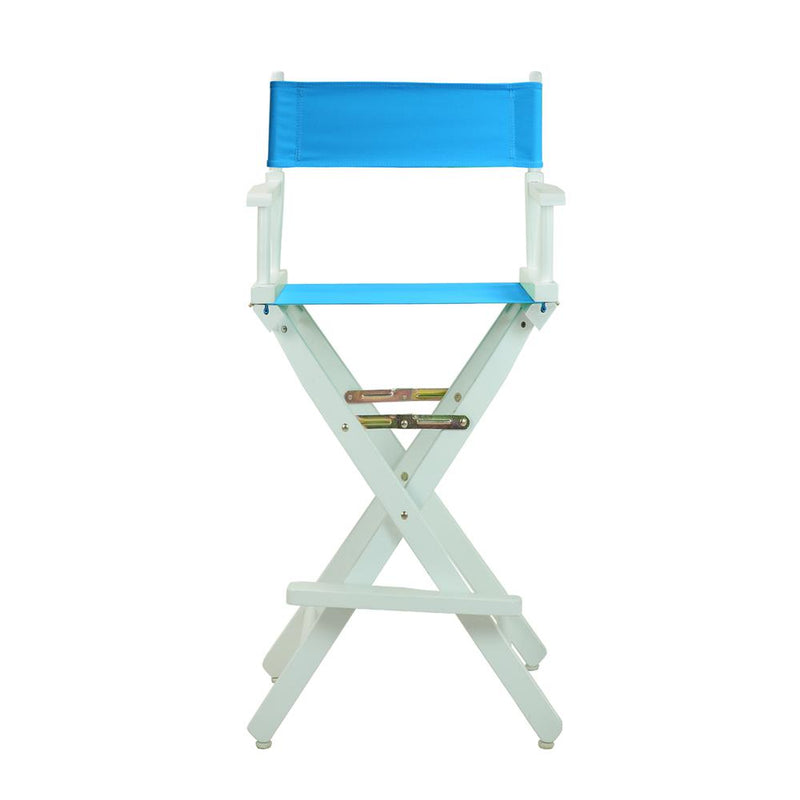 30  Director's Chair White Frame-Turquoise Canvas