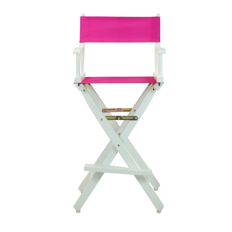 30  Director's Chair White Frame-Magenta Canvas