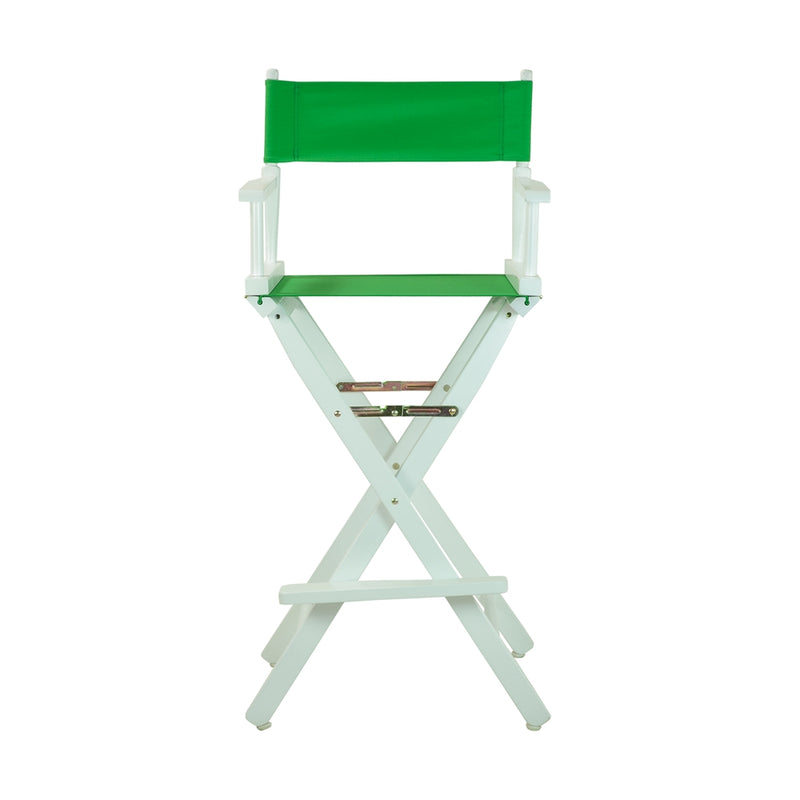 30  Director's Chair White Frame-Green Canvas